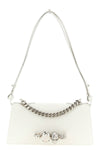 jewelled mini shoulder bag in crocodile-effect embossed print calf leather