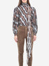 GUCCI 40 printed silk twill shirt