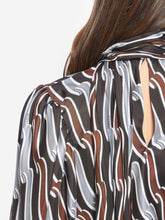 GUCCI 40 printed silk twill shirt