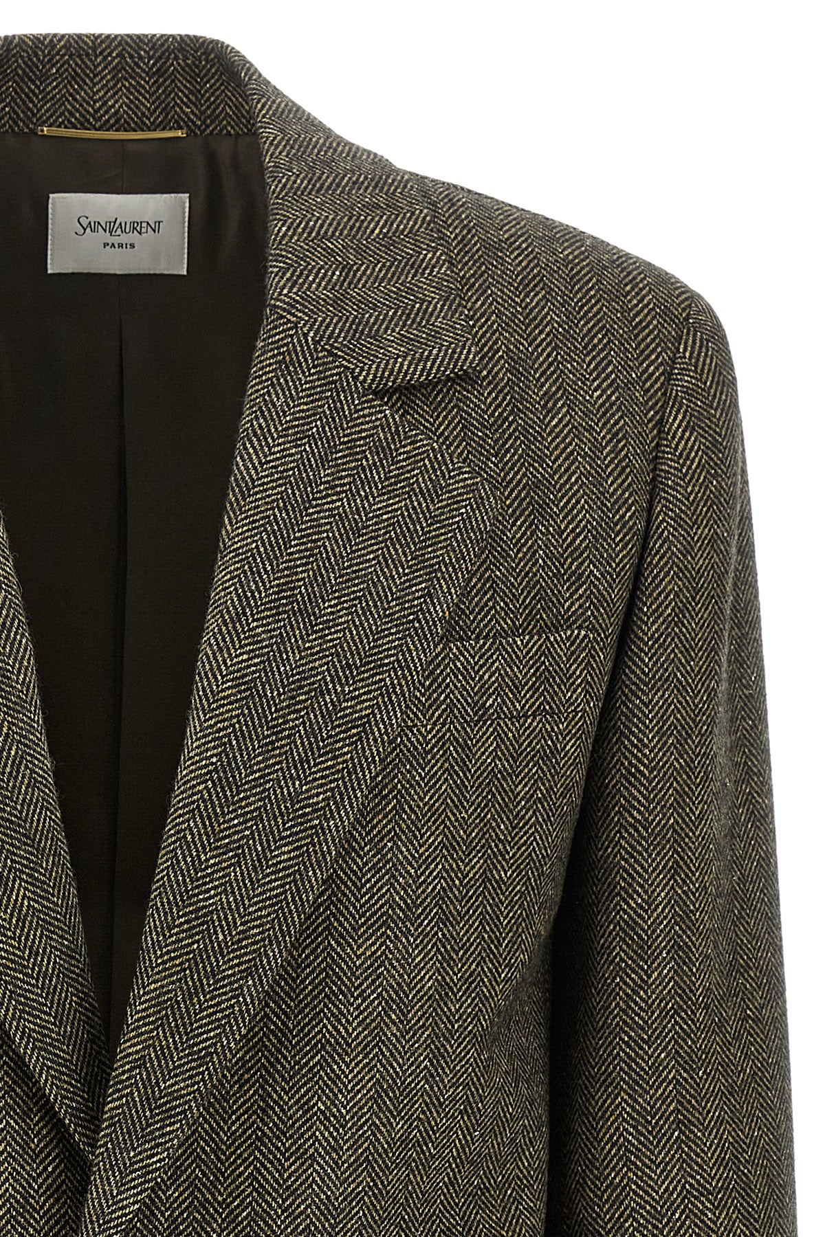 the saint laurent blazer defines the codes of contemporary tailoring through a r