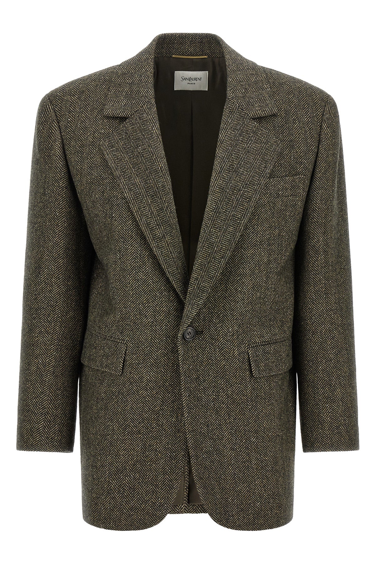 the saint laurent blazer defines the codes of contemporary tailoring through a r
