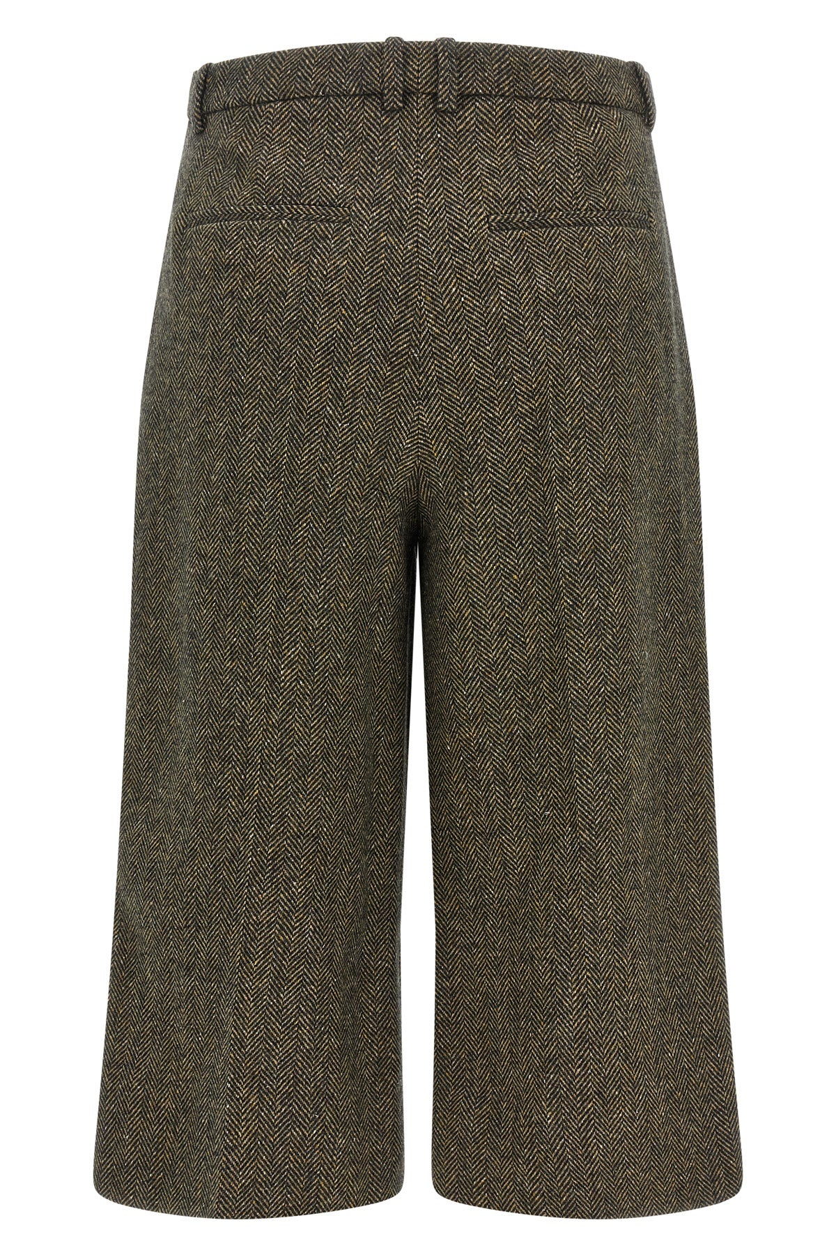 saint laurent culotte pants in wool and silk blend redefine the codes of contemp