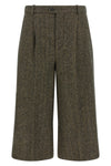 saint laurent culotte pants in wool and silk blend redefine the codes of contemp