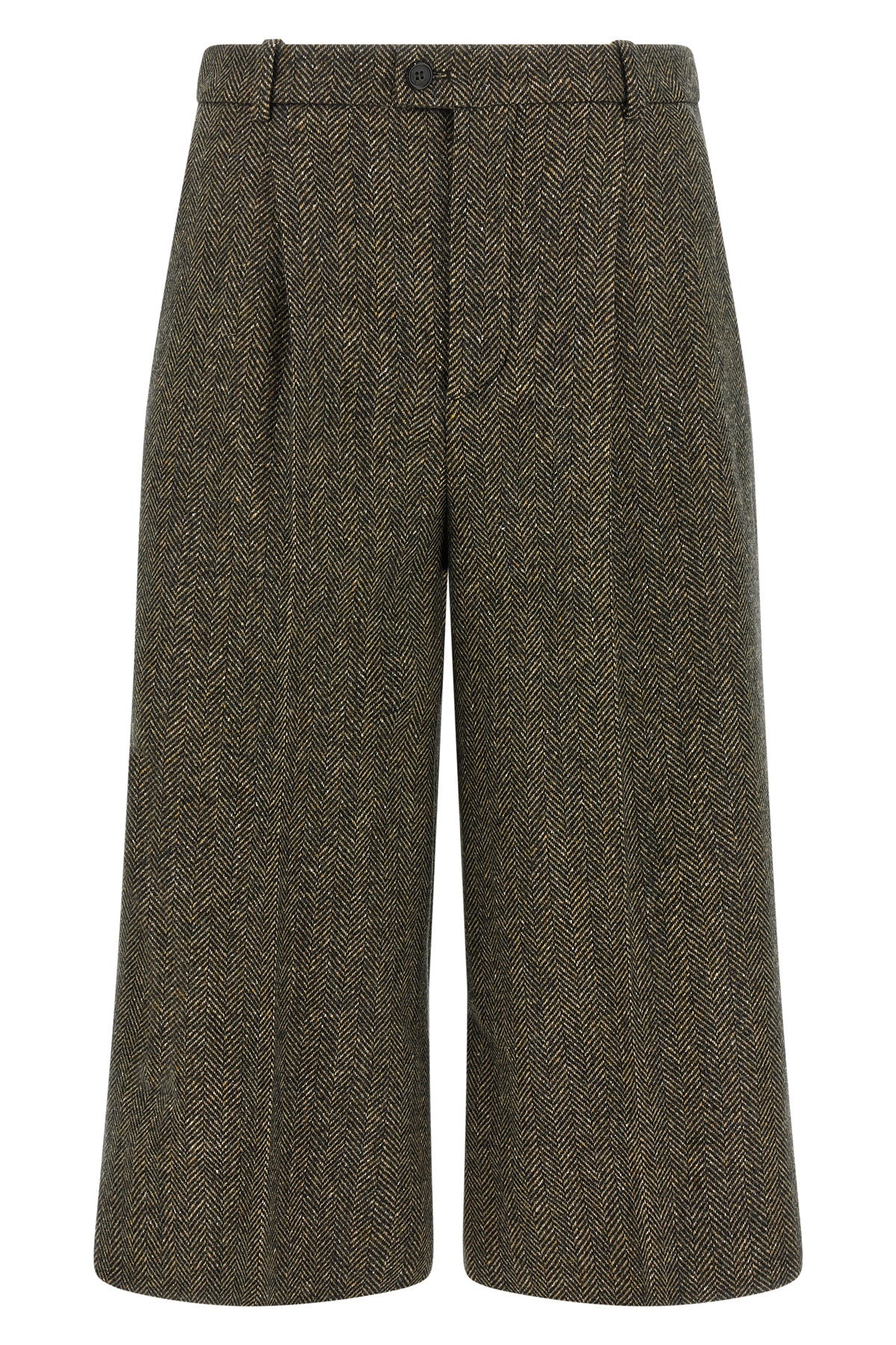 saint laurent culotte pants in wool and silk blend redefine the codes of contemp