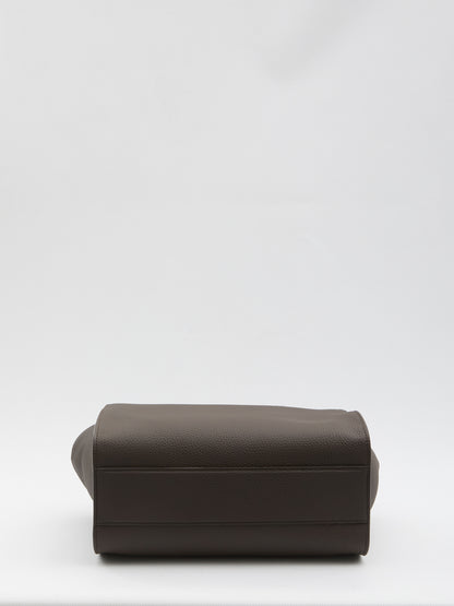 THE ROW OS deep brown marlo 12 bag 