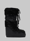 black icon boot in faux fur