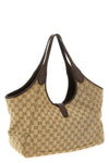 medium mercato shopping bag in lightweight but structured gg fabric