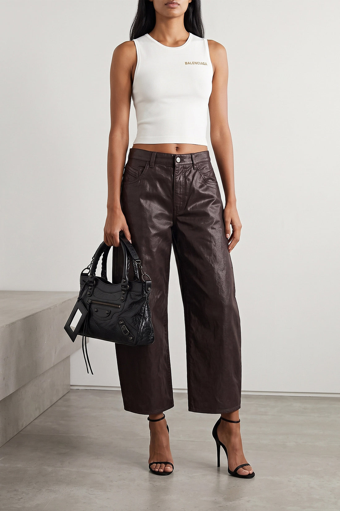 BALENCIAGA OS the balenciaga le city first handbag and shoulder bag is made of high-quality ar