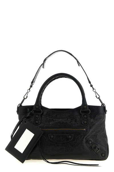 the balenciaga le city first handbag and shoulder bag is made of high-quality ar