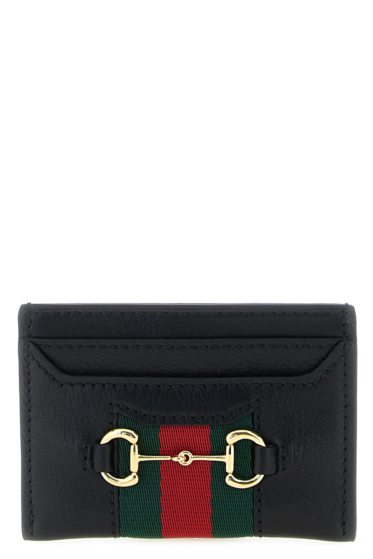 web horsebit gucci leather cardholder