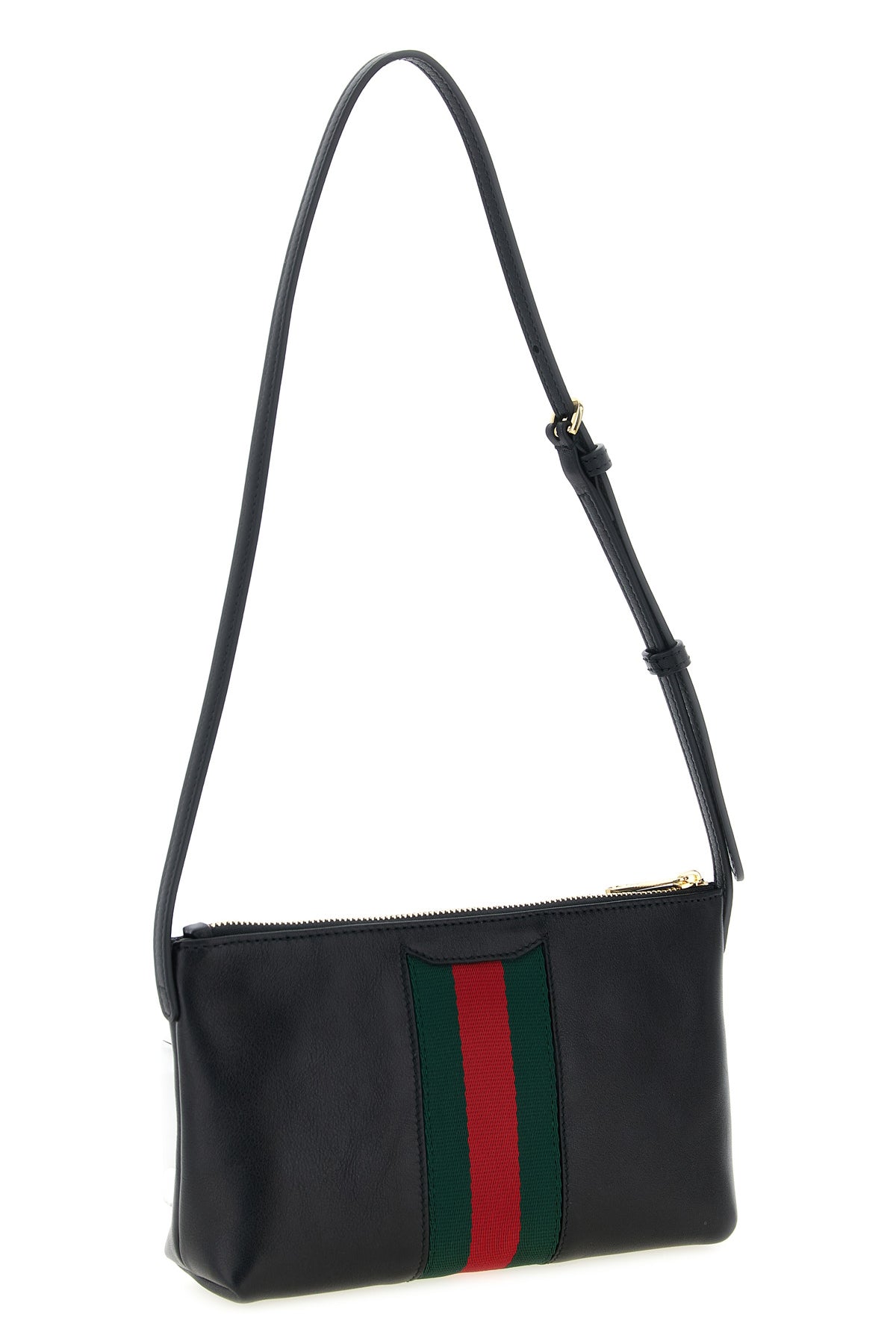 gucci horsebit web leather shoulder bag
