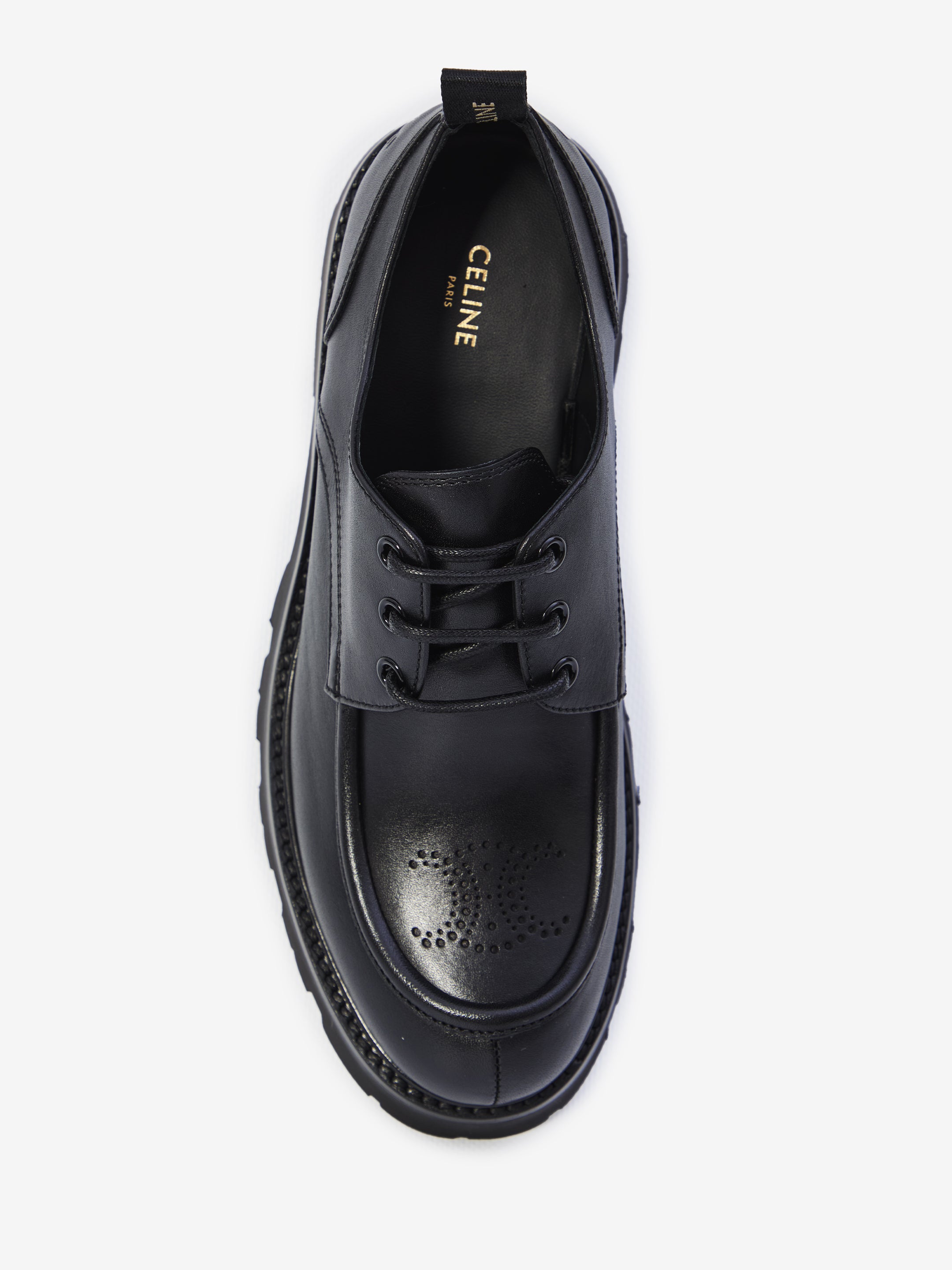 CELINE 39 triomphe rangers derby shoes