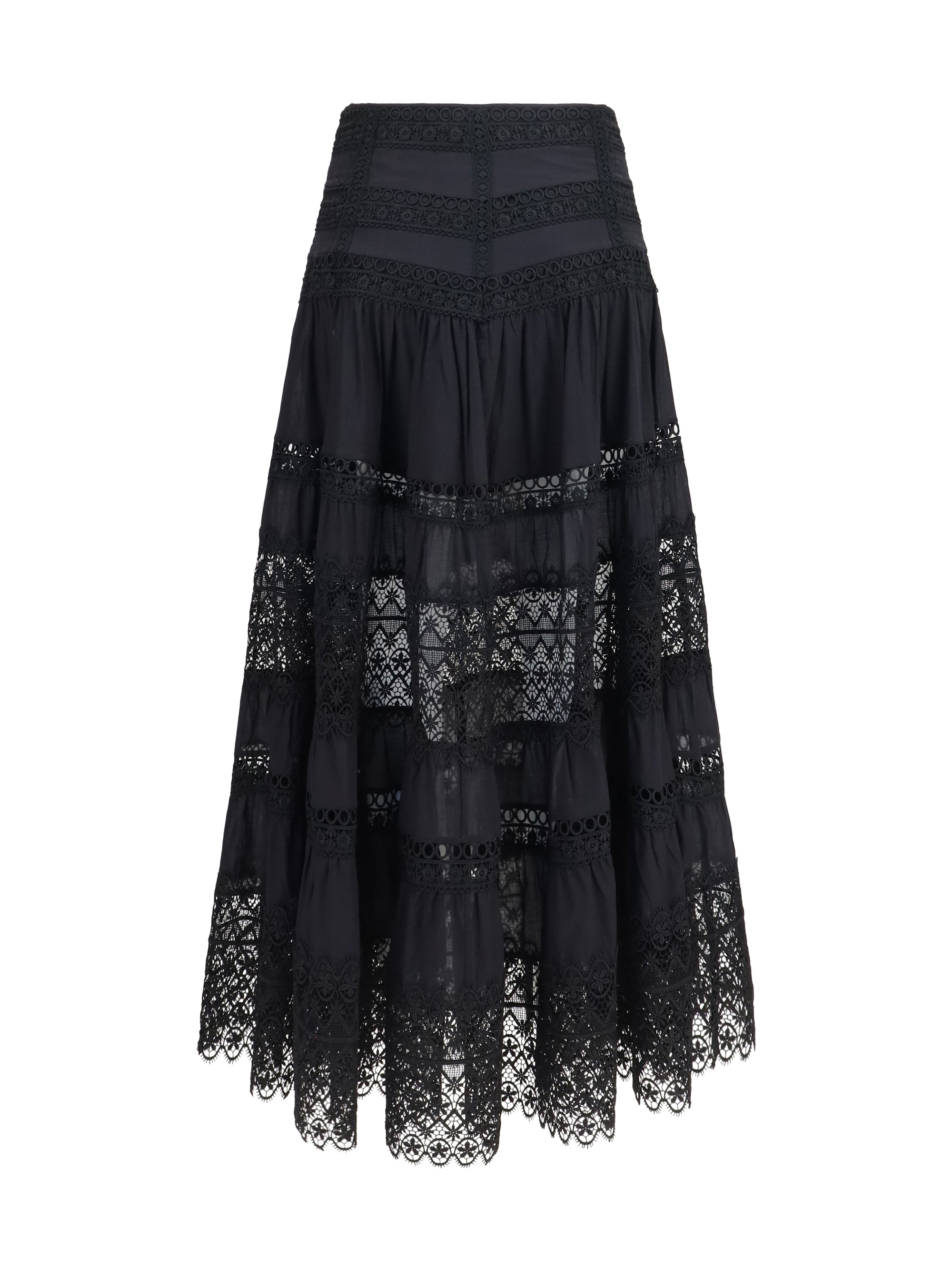 serza long skirt in cotton voile