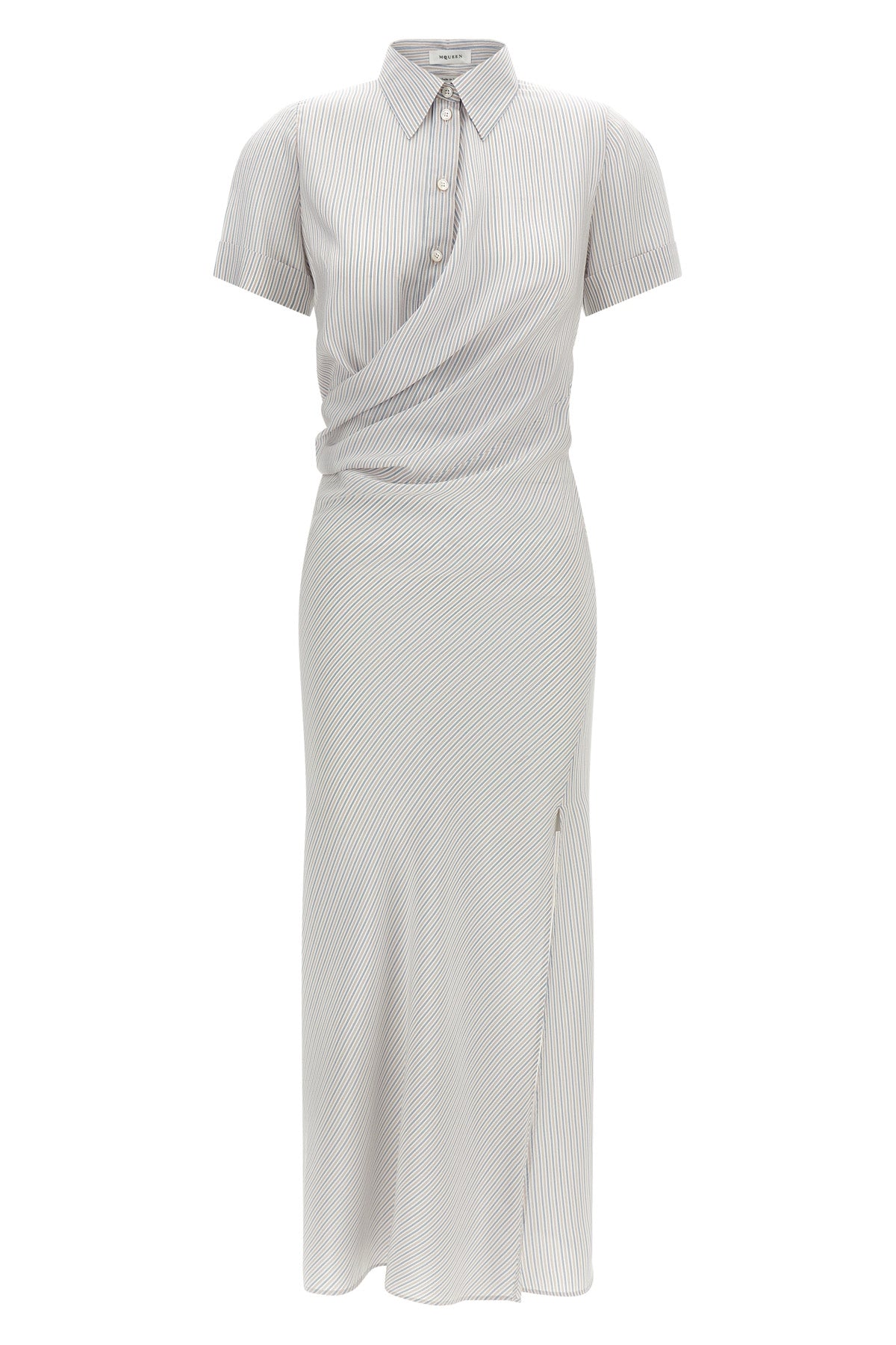 long striped silk dress