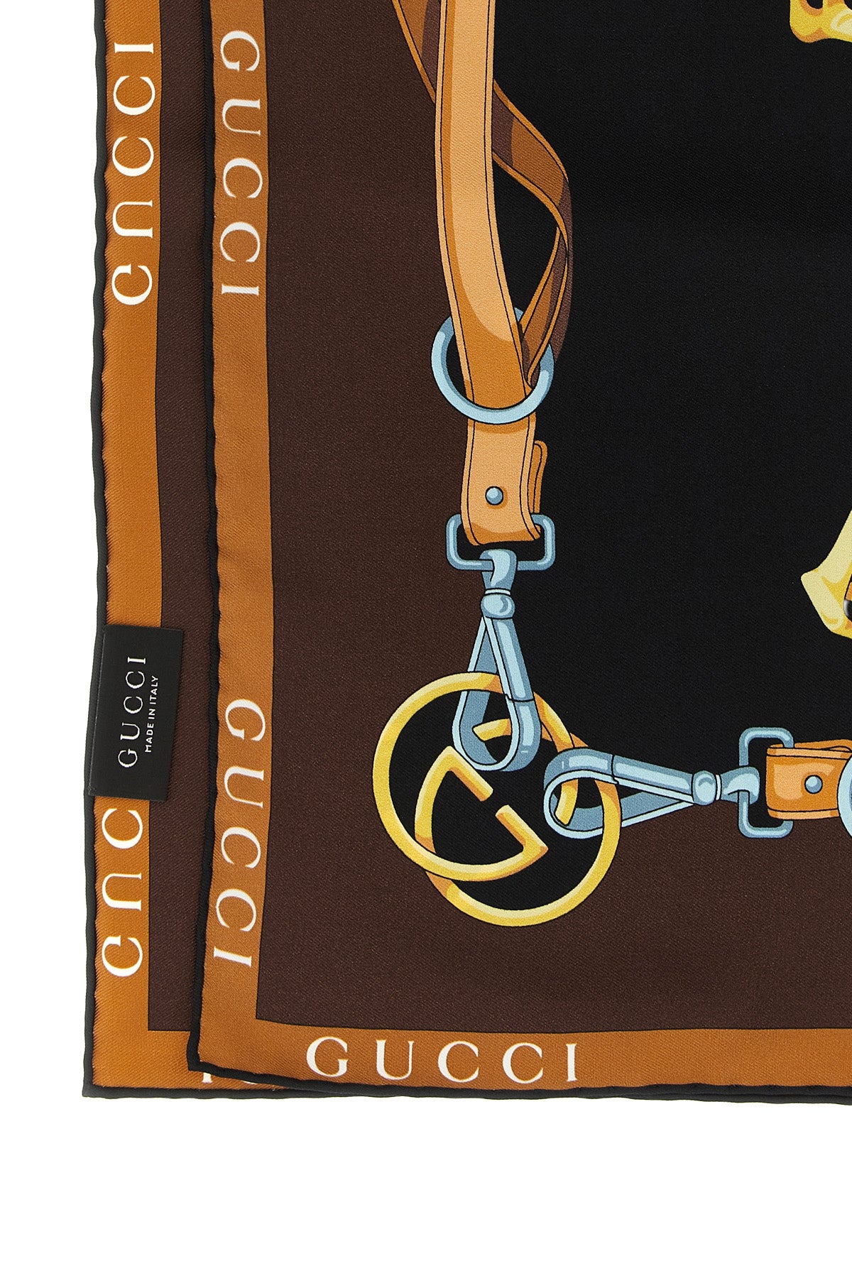 the gucci carré reinterprets the maisons archival codes through a complex visua