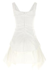 mini day dress in striped cotton poplin