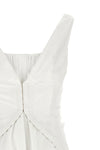 mini day dress in striped cotton poplin