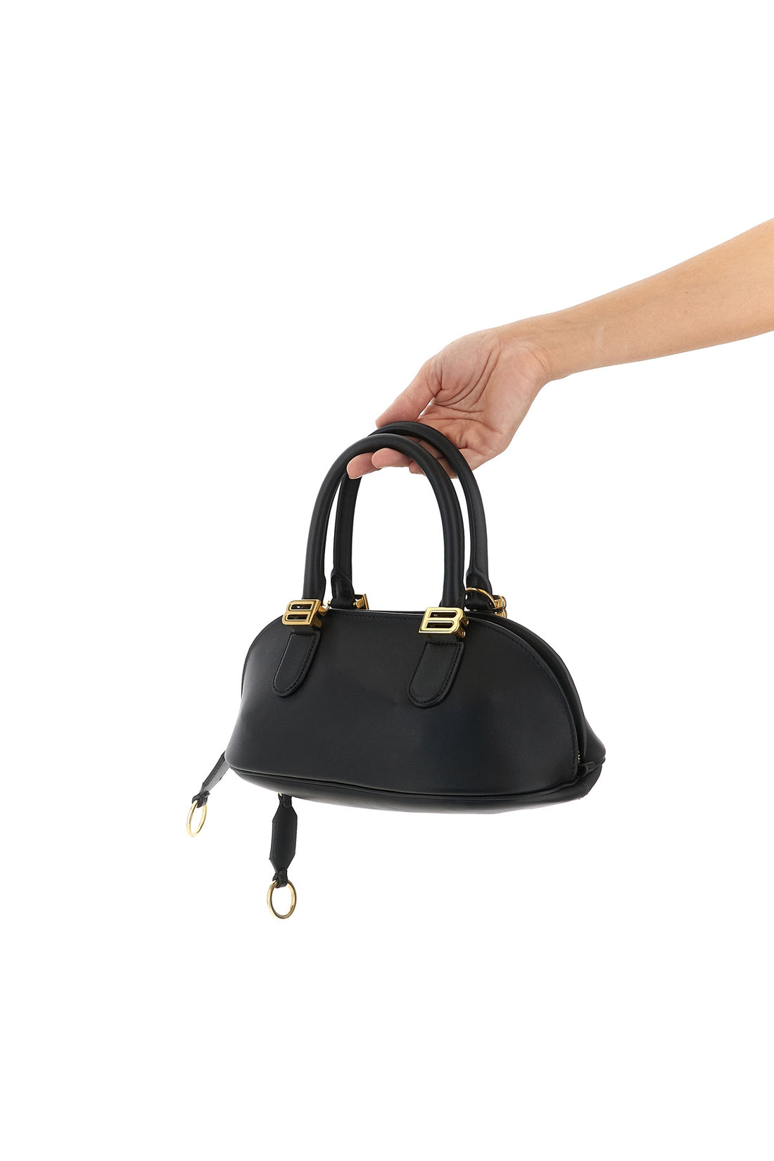 BALENCIAGA OS mini smooth calf leather handbag