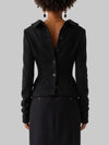 single-breasted wool jacket