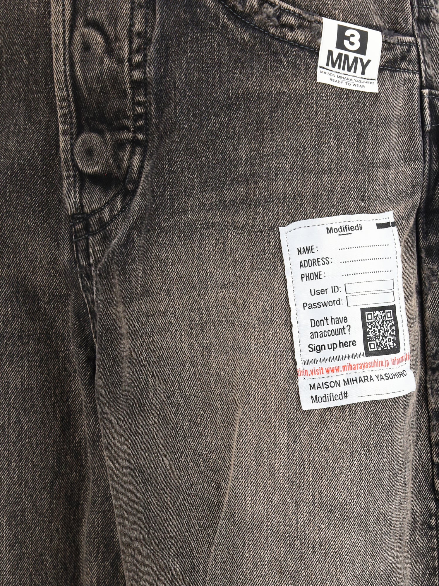 MAISON MIHARA YASUHIRO 36 “amateur sewn like” wide denim jeans