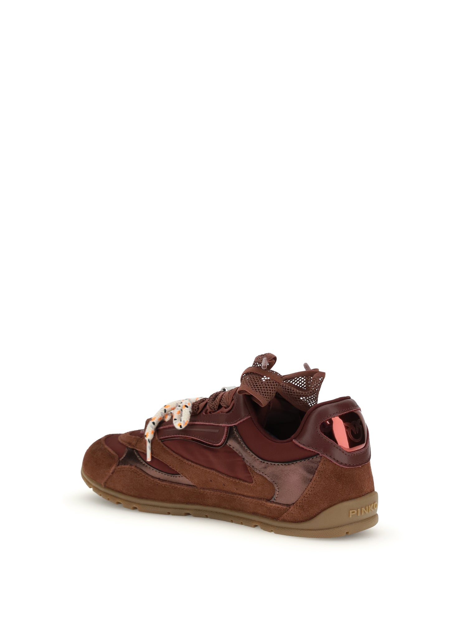 PINKO 36 yulia sneakers in suede with nylon inserts