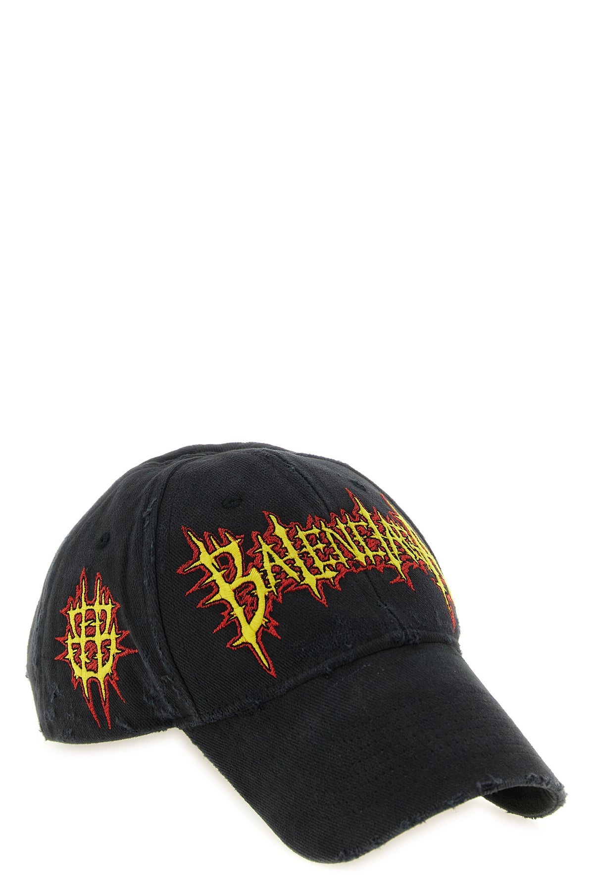 faded-effect cotton drill cap