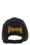 faded-effect cotton drill cap