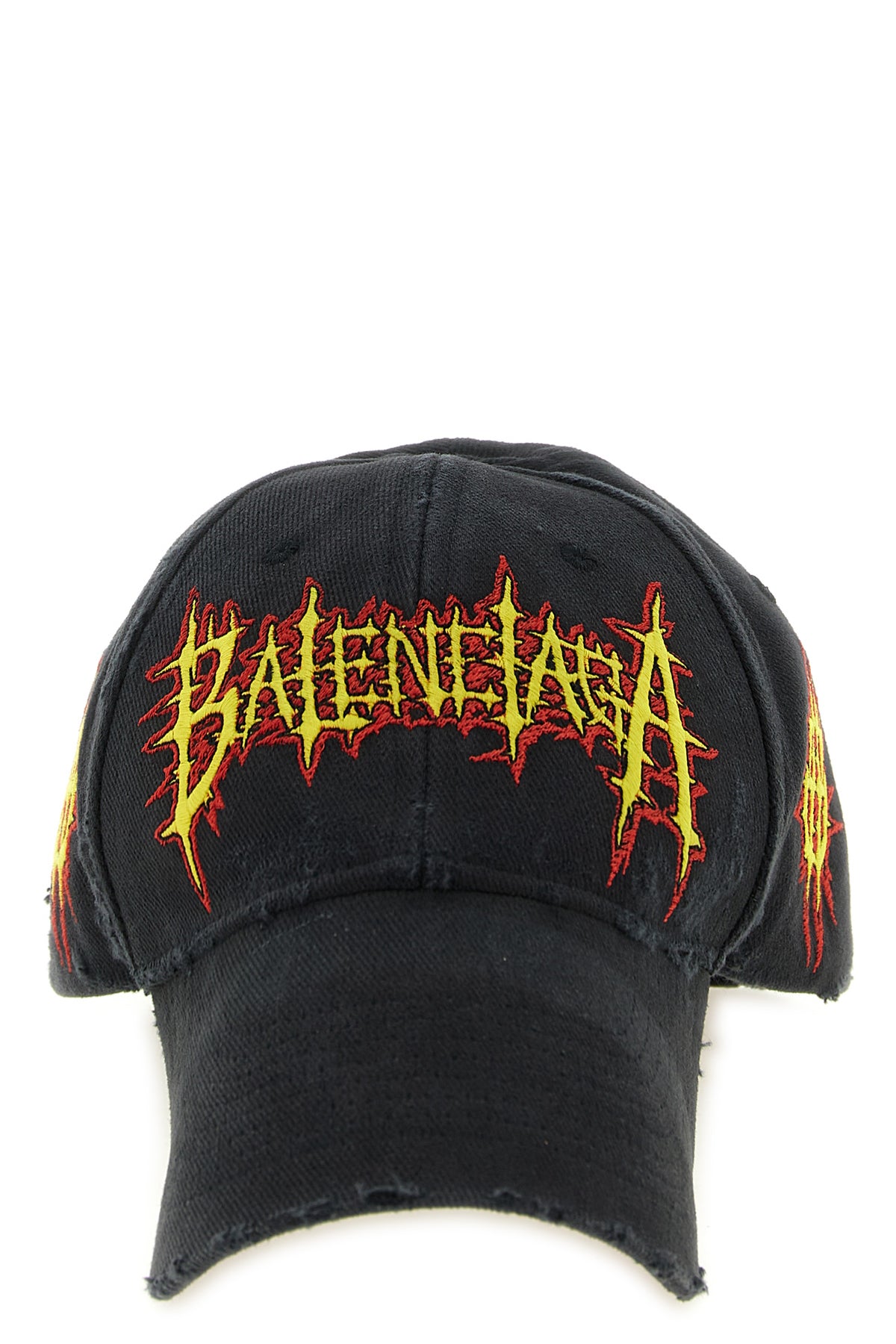 faded-effect cotton drill cap