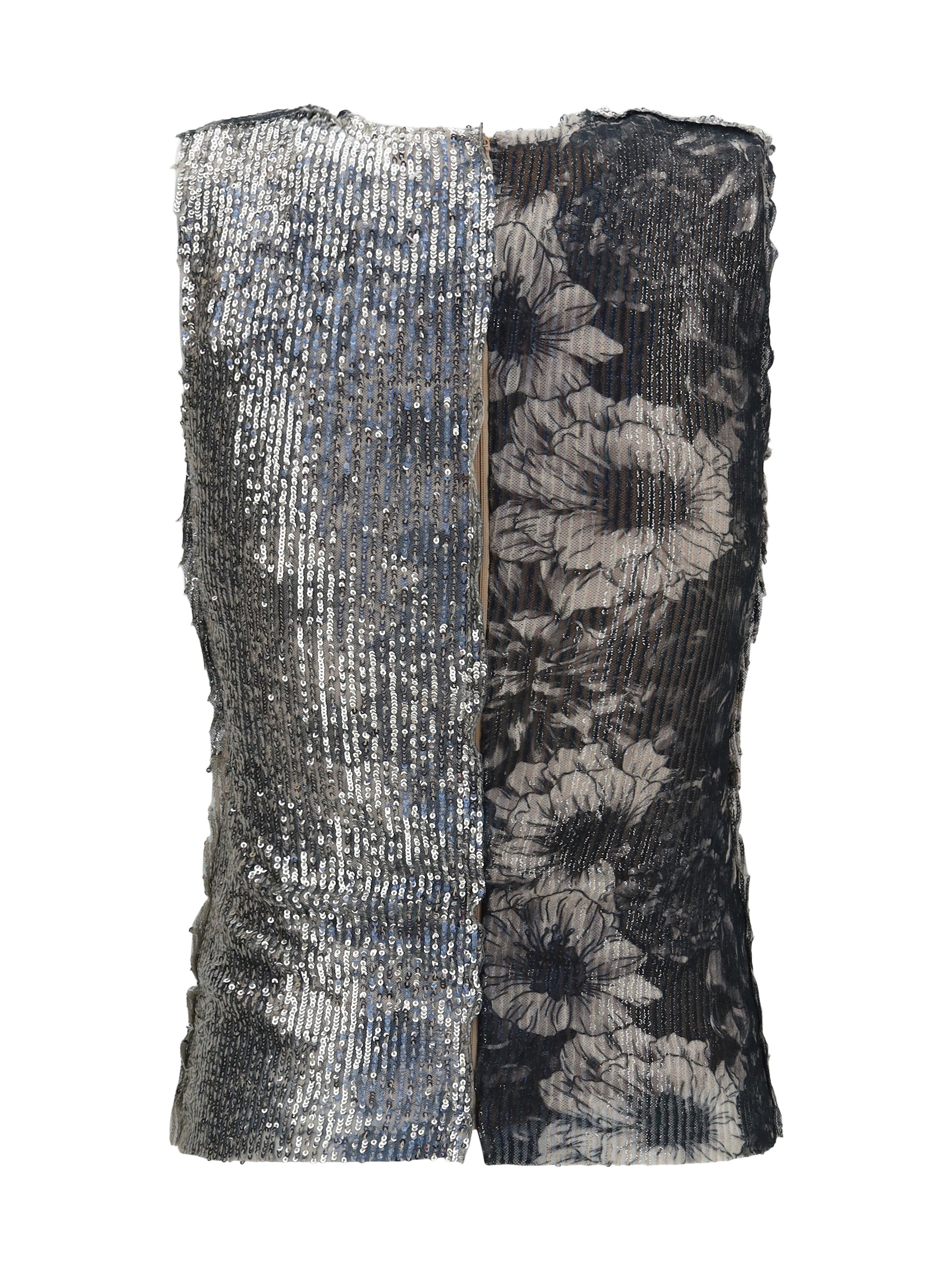 floral sequin top