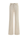 high-waisted bootcut jeans