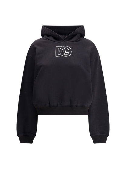 DOLCE &amp; GABBANA 38 logo hooded sweatshirt