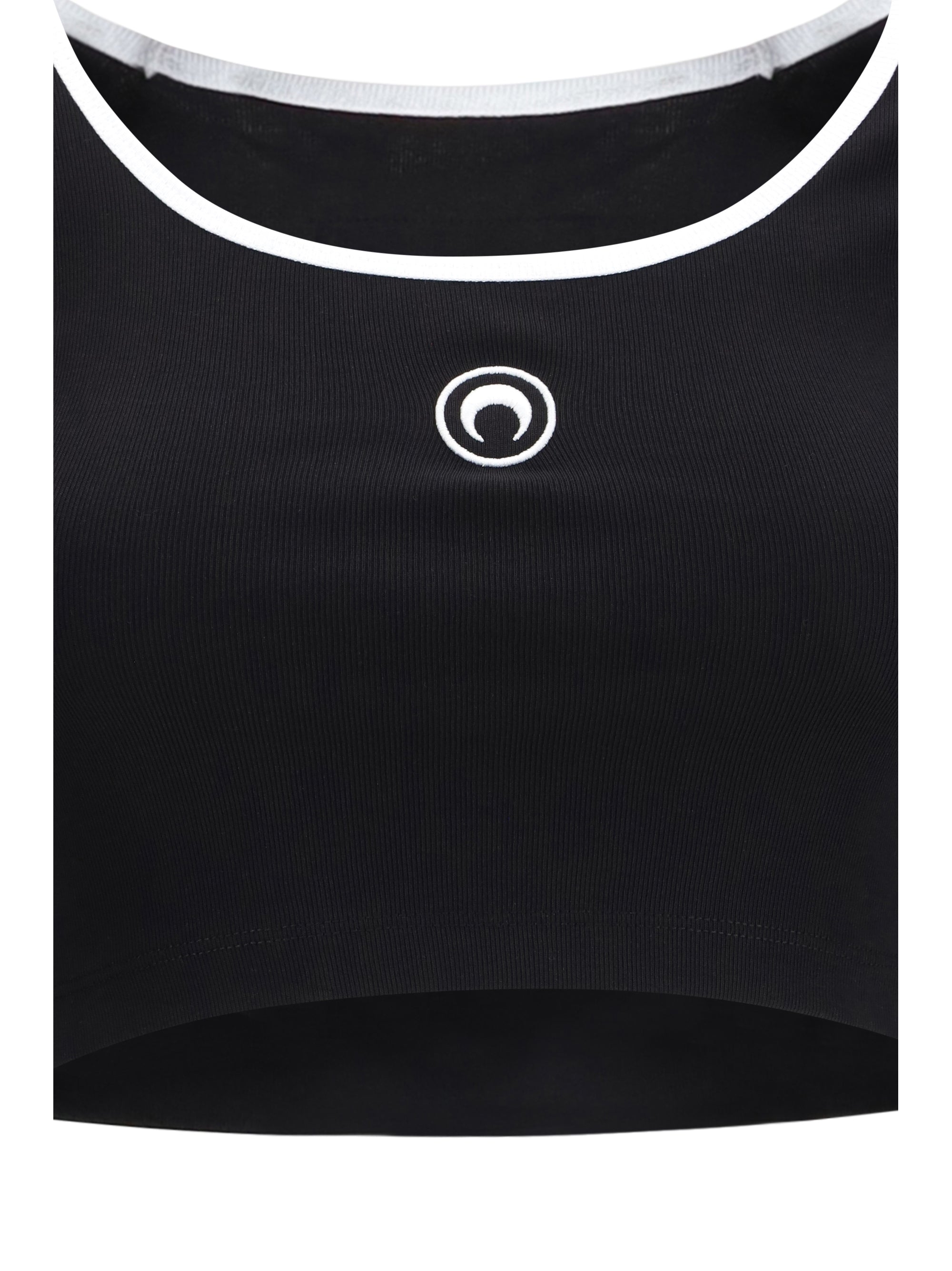 moon logo bicolor jersey roundneck t-shirt