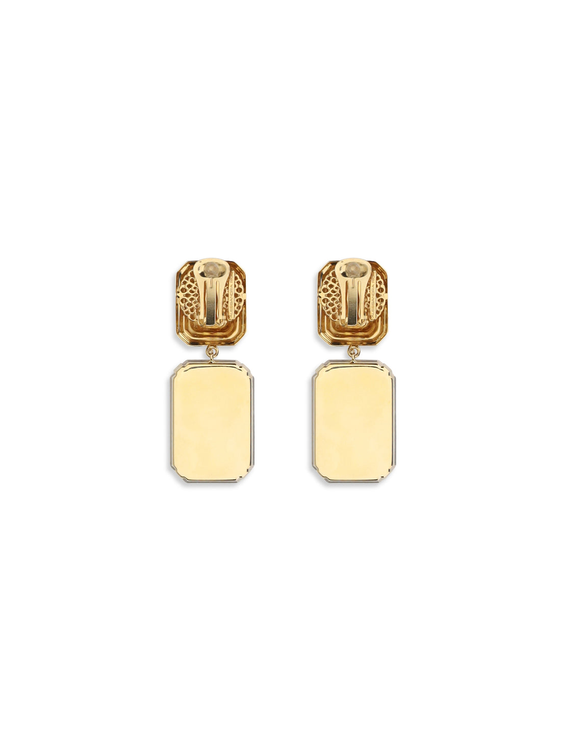 ALESSANDRA RICH OS clip-on earrings with crystal drop