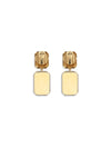 clip-on earrings with crystal drop
