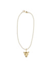sculpture necklace with puma pendant