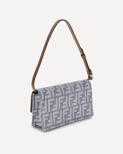 ff denim clutch bag