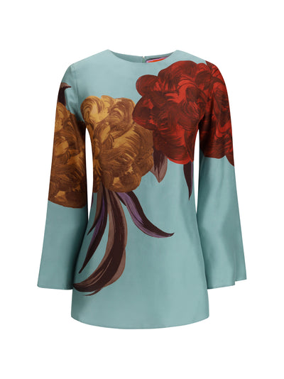 LA DOUBLE J M silk twill mini dress 