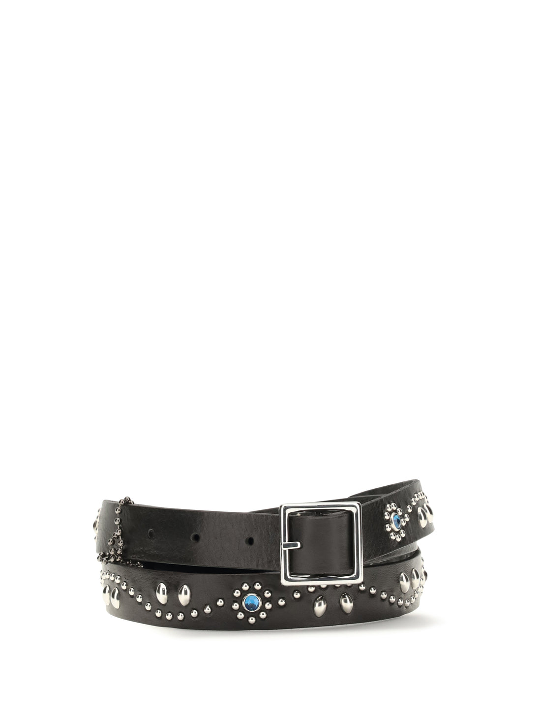 HTC LOS ANGELES 75 appaloosa leather belt with embellishments