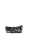 appaloosa leather belt with embellishments