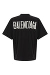 the balenciaga glitter tape type oversize t-shirt redefines the volumes of eve