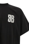 the balenciaga glitter tape type oversize t-shirt redefines the volumes of eve