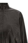 the gucci bomber jacket in soft lamb nappa reinterprets the minimalist codes of