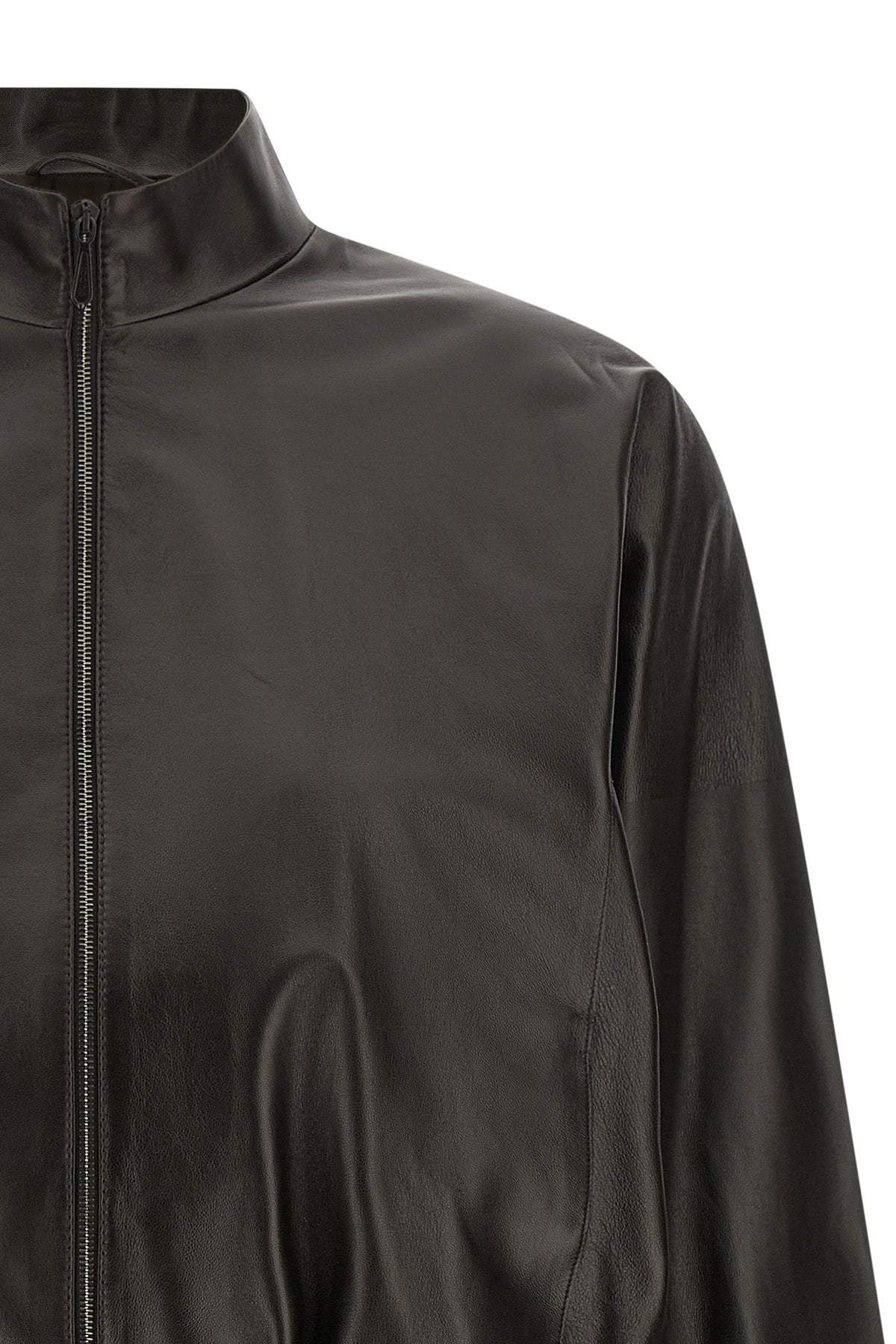 the gucci bomber jacket in soft lamb nappa reinterprets the minimalist codes of