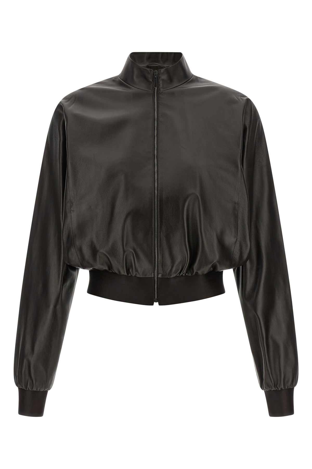 the gucci bomber jacket in soft lamb nappa reinterprets the minimalist codes of