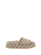Gucci Gg Pattern Platform Sandals