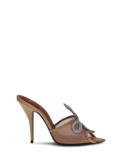 coeur vipère sandals with mesh