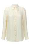 the gucci shirt defines contemporary tailoring through a fluid and luminous silh