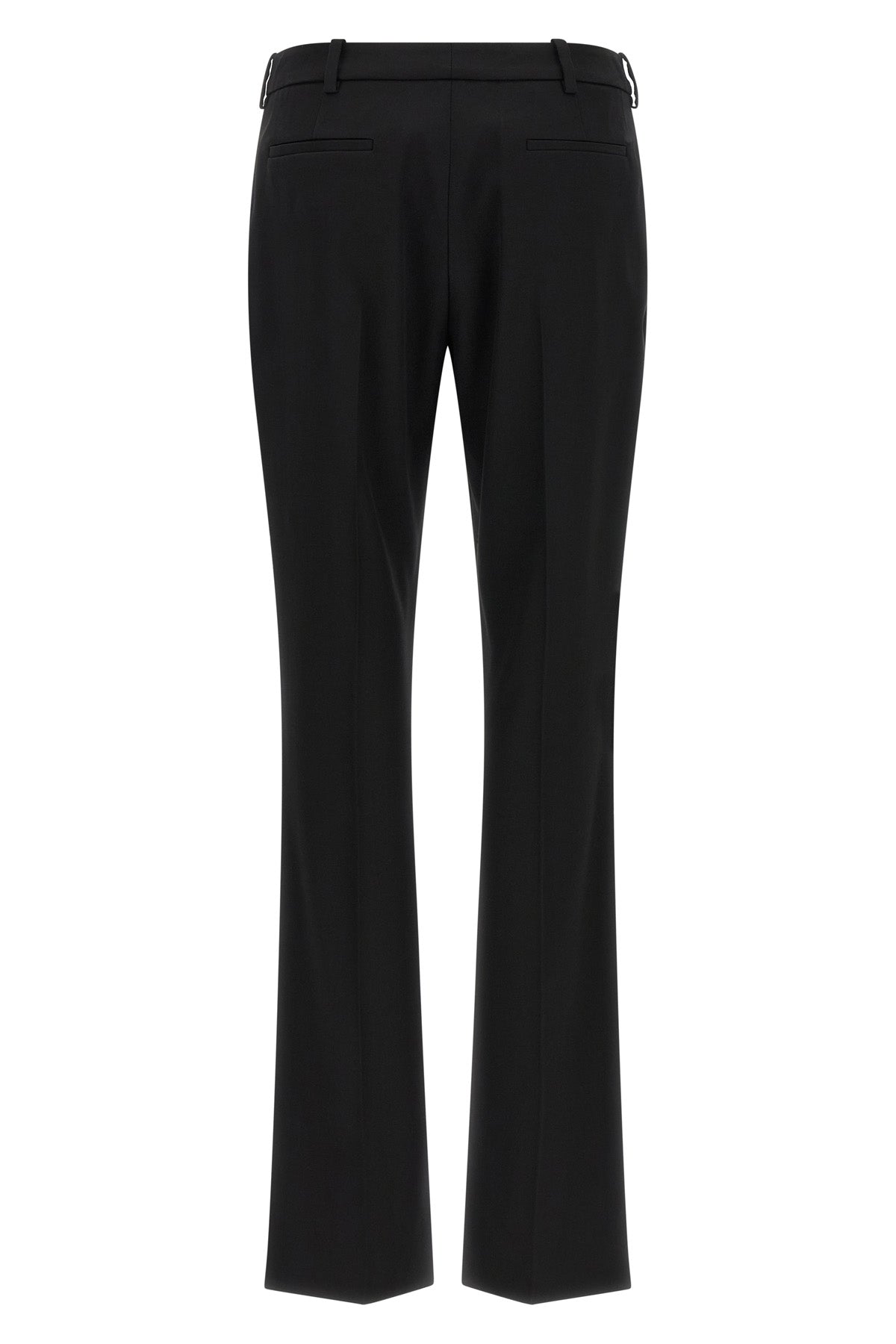 sartoriali slim tailored pants in stretch wool twill