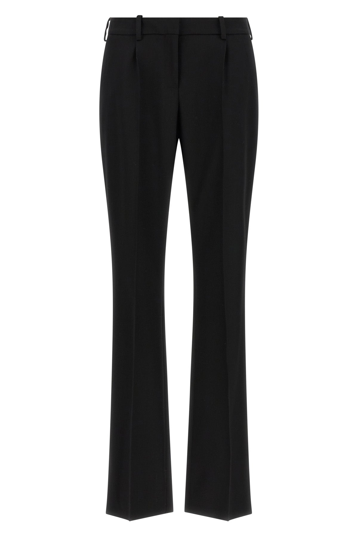 sartoriali slim tailored pants in stretch wool twill