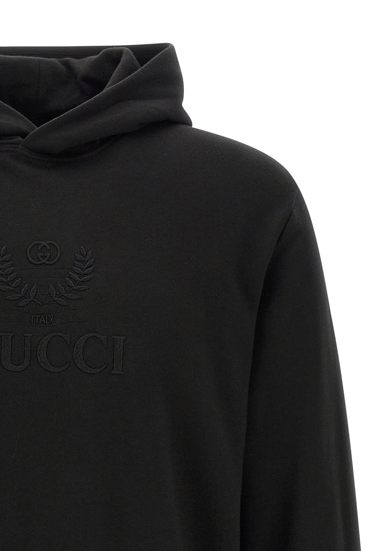 the gucci sweatshirt bases the codes of casual dress in absolute luxury